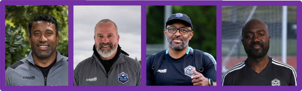 Headshots of George Singh, David Griffiths, Elmer Rodriguez and Seyti Sidibay